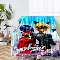 Miraculous Theme Printed Blanket - Perfect for Couch, Bed, Travel & Outdoor Use | Machine Washable, Cozy & Durable. 80cmx120cm