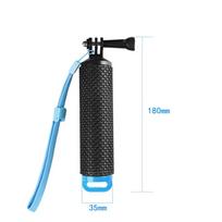 Floating Hand Grip Waterproof Handheld Selfie Stick Snorkeling ?Underwater ?Diving Selfie Stick Compatible With DJI Osmo Hero 12 11 10 9 8 7 6 SJ4000 mėlyna