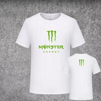 Aukštos kokybės Monster Energy Kawasaki Racing Team spaudinio vyriškas 100% medvilnės viršutinis drabužis – Vasaros suaugusiųjų apvalios apykaklės marškinėliai – Unisex gatvės stiliaus/Hip-Hop stiliaus marškinėliai L gray