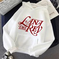 Lana Del Rey Aesthetic Grunge Funny Y2K Hoodie Women Harajuku Streetwear Sweatshirt Pullover Winter Warm Casual Hoody Female XXXL white