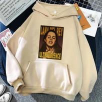 Lana Del Rey Aesthetic Grunge Funny Y2K Hoodie Women Harajuku Streetwear Sweatshirt Pullover Winter Warm Casual Hoody Female L beige