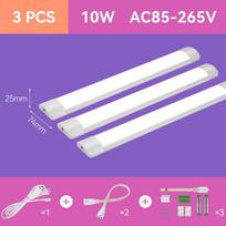 30cm LED vamzdinė šviesos juosta su 1.8m jungiklio laidu, po spintelės šviestuvai svetainei, miegamajam, spintai, virtuvės sieninis šviestuvas, LED vamzdis 3 Colors 3000k-6000k&With 1.8 US plug