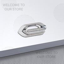 Automobilio dekoracija Metalinė raidė E Emblema 3D Lipdukas Priedai Peugeot EV iOn 2008 308 5008 4008 3008 508 208 Galinės bagažinės lipdukai