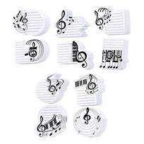 Self-Adhesive Sticky Notes Pads Musical Note Sticky Notes Sticky Pads Removable Sticky Notes Notepads Sticky Note Pads white