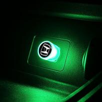 New Car Mini USB LED Ambient Light Plug Decorative Atmosphere Lamp for Honda Jazz Insight Civic Xrv Hrv Crv Brv City Accord Fit Pilot Odyssey žalia