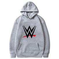 Naujas WWE Amerikietiškas logotipas Spausdinimas Moteriškas Laisvas Hoody Madingas Puloveris su Gobtuvu Laisvalaikio Palaidinė Moteriškas Ilgomis Rankovėmis Streetwear 6XL white