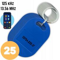RFID prieigos raktų pakabukai Spreest TAG-6, 25 vnt., 125 kHz ir 13.56 MHz