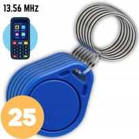 25 vnt. Spreest TAG-3 RFID 13.56 MHz prieigos pakabukų, 40 × 32 × 4 mm