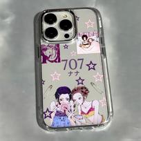 Šaunus Nana Osaki telefono dėklas, skirtas iPhone 17e 17 16e 16 15 14 13 12 11 mini Pro Max X XR XSMAX 8 7 Air Plus Skaidrus iPhone 14 ProMax