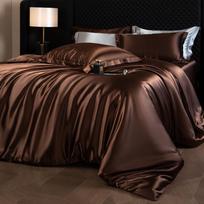 Sunkus 30 Momme šilko šilkmedžio antklodės užvalkalas ir pagalvių užvalkalų komplektas su ledo šilko Tencel patalyne 220x240cm [Duvet Cover + 2 Pillowcases]