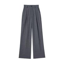 Women's Fashion High Waist Casual Wide Leg Pants M black