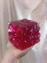 Frosted Matte Jumbo Cheese Cube Stress Ball Big Cheese Non-Bounce Squeeze Ball Asmr Sensory Anti Stress Fidget Toys For Adults gray