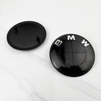BMW M Emblem Car Hood & Trunk Emblem 82mm 74mm Compatible with E46 E36 E34 F10 E90 F30 E60 E53 E30 E92 E87 X1 X3 X5 M3 Front Rea 1x82mm 1x74mm black