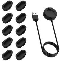 USB Charging Cable For Garmin Watch Fenix 7 7S 7X 6 6S 6X 1 1S 1X Vivoactive 1 1 Venu 1 1S 1 Forerunner 911 With Dustproof Plug black