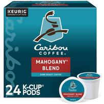 Caribou Coffee Mahogany Keurig Pods Dark Roast blue