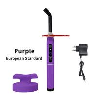 Dantų LED polimerizacijos lempa Belaidė burnos higienos odontologijos įranga Polimerizacijos lempa Prietaisas Fotopolimerizuojamas Dantisto Belaidis EU Plug violetinė