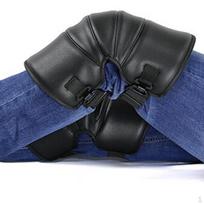 Warm Waterproof Kneepad Motorcycle 35cm Leg Knee Pads Matches the image black