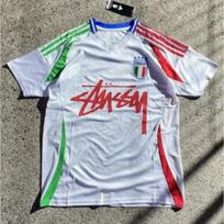 Stussy Signature futbolo marškinėliai Retro Brazilija Argentina Portugalija Futbolo treniruočių marškinėliai Vyrams Moterims Trumpomis rankovėmis XL