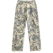 Acne Studios 1981 Fit Džinsai su nusidėvėjimu ir monograma C00080-863 S beige