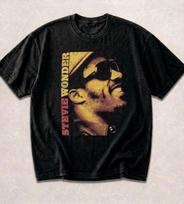 Stevie Wonder dainų „Key of Life“ grafinis marškinėlis, 90-ųjų stiliaus medvilninis, unisex XL black