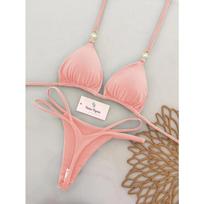 Micro Bikinis Sexy Women Swimsuit Push Up Swimwear Thong Bikini Set Biquini Bathing Suit Swim Suit Beachwear Female L beige