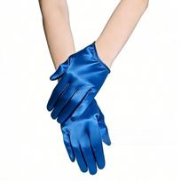 Anti-Slip Halloween Half Palm  Gloves Palm Guard Dance Mittens  Party Evening Dress mėlyna
