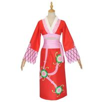 Anime Boa Hancock Cosplay Kostiumai Seksualus Imperijos Raudonas Kimono Suknelės Uniforma Boa Hancock Auskarai Helovino Kostiumai Moterims Vyrams XXL pink