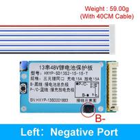 BMS 13S 48V 15A Lmo Ternary Li-ion Lithium 18650 Battery Charge Protection Board With Heat Sink Common With Temperature Control 1pcs