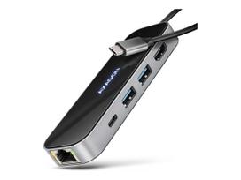 AXAGON USB-C 5Gbps GLASS 6in1 Hub | HMC-6GLN