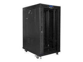Lanberg | Rack cabinet 19" free-standing 22U/800x1000 (flat pack) with glass door | FF01-8022-12BL | Black