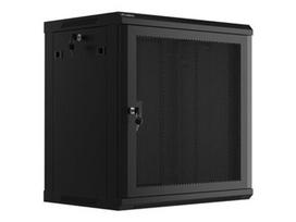Lanberg | Rack cabinet 19" wall-mount 12U/600x450 with perforated door (flat pack) | WF01-6412-23B | Black