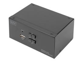 Digitus | KVM Switch, 2-Port, Dual Display, 4K, DisplayPort | DS-12862