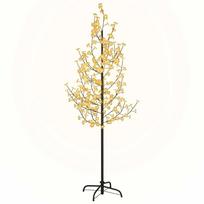 vidaXL LED medis su vyšnių žiedais, 220cm, 220 šiltų baltų LED
