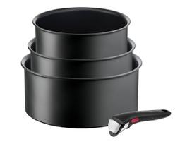 TEFAL Pot Set, 4 pcs | L7649453 Ingenio Ultimate | Aluminum | Black