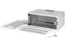 Digitus SOHO Pro network set, 483 mm (19"), 4U, 540 x 400 mm | DN-49200-SET | Light Grey