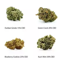 CBD kanapių žiedų rinkinys, 4 × 1 g