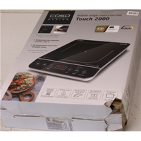 SALE OUT. Caso Touch 2000 Hob, Induction, Width 29 cm, 1 cooking zone, Touch control, Black | Caso Hob | Touch 2000 | Number of burners/cooking zones 1 | Touch | Induction | Black | DAMAGED PACKAGING, SCRATCHED CORNER