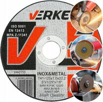 Verke 125mm x 1.0mm pjovimo diskas metalui, kampiniam šlifuokliui