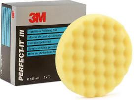3M Perfect-It geltonas gofruotas poliravimo padas 150 mm, 2 vnt. (50488)