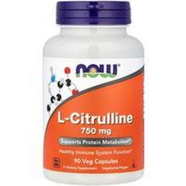 NOW Foods, L-citrulinas, 750 mg, 90 vegetariškų kapsulių