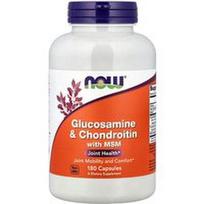 NOW Foods, Gliukozaminas ir chondroitinas su MSM, 180 kapsulių