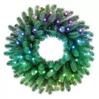 „Twinkly“ iš anksto apšviestas vainikas 50 RGB LED Žalias laidas Kištukas C tipo