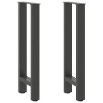 Konsolinio stalo kojos, antracito spalvos, 2 vnt., 38x(72-73) cm, plienas