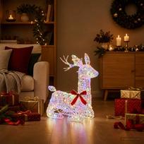 3D Kalėdų elnias LOVIISA 140 LED Įvairių spalvų 55 x 22 x 63 cm