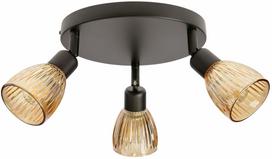 Šviestuvas lubų Candellux Lighting Amcos 38-39217, E14, 3 x 10 W, gintaro sp. / juoda sp.
