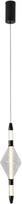 Šviestuvas lubų Candellux Lighting Vita 31-54593, LED, 2700 °K, 1 x 7.5 W, skaidri sp. / juoda sp.