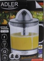 SALE OUT. Adler AD 4012 Citrus Juicer, 2 Pressing Cups for Big and Small Citrus Fruits, 40W, Black | Adler Citrus Juicer | AD 40