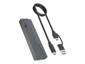 Raidsonic Icy Box M.2 SATA/NVMe SSD Enclosure with USB 3.2 Gen 2 Type-C and RGB light | Warranty IB-1826MCL-CU31 month(s)