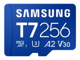 Samsung MicroSD card | T7 | 256GB | microSDXC | Flash memory class U3, V30, A2