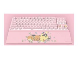 Razer Ornata V3 Tenkeyless | Gaming keyboard | Wired | US | Razer Mecha-Membrane Switches | Wrist Rest | Pikachu Eevee Edition